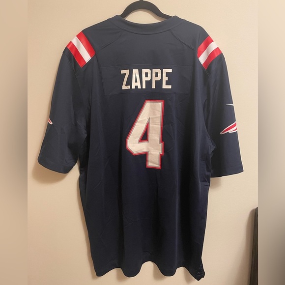 NIKE-Bailey Zappe ,Navy ,New England Patriots Game Player Jersey - Picture 3 of 5